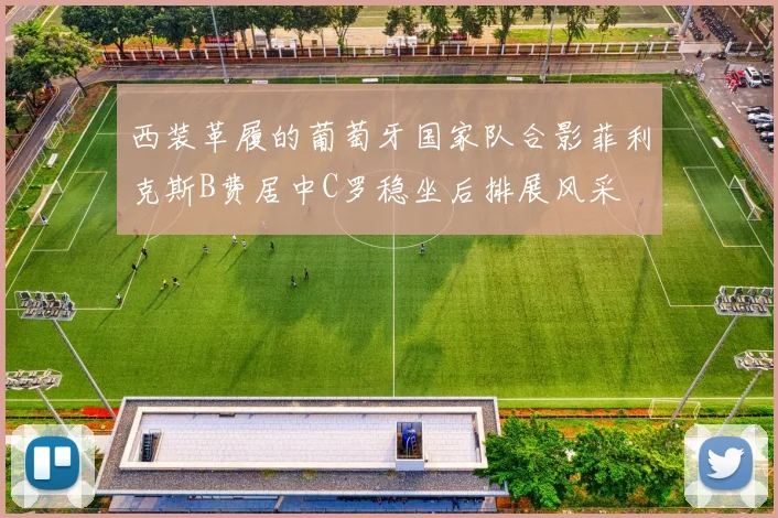 西装革履的葡萄牙国家队合影菲利克斯B费居中C罗稳坐后排展风采
